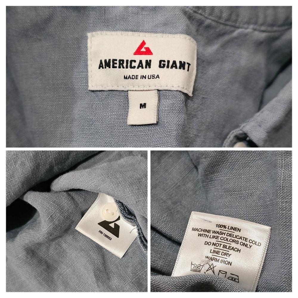 American Giant Linen Button Down Shirt - Picture 3 of 10